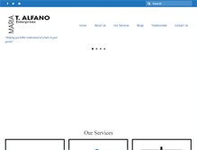 Tablet Screenshot of mtalfanoenterprises.com